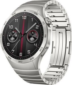 Смарт-часы Huawei Watch GT 4 Phoinix-B19M, 46мм, 1.43", серебристый/серебристый [55020bmt]