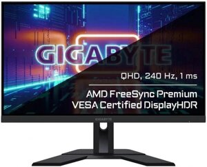 27" Монитор GIGABYTE M27Q X, 2560x1440, IPS, 240Гц, 2хHDMI, 1хDP, 1хType-С, черный [9dm27qx-00-2abeu]