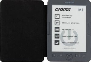 Электронная книга Digma M1, 6", темно-серый