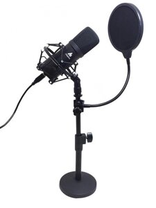 Микрофон игровой стрим Maono AU-A04T АЦП, стойка, поп-фильтр, USB, конденсаторный