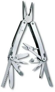 Мультитул Victorinox SwissTool Spirit X Plus Ratchet, 36 функций, серебристый [3.0236. n]