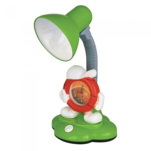 Настольная лампа детский светильник для школьника дома спальни CAMELION KD-388 C05 зелёный с часами