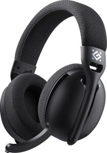Гарнитура игровая Defender Triple, для компьютера/мобильных устройств, накладные, Bluetooth/радио, черный [64685]