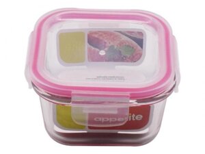 Контейнеры стеклянные с крышкой Appetite 520ml Pink SL520SF