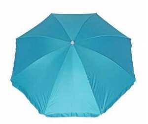 Зонт пляжный большой уличный от солнца для дачи стола GREEN GLADE A0012 садовый с наклоном голубой дачный