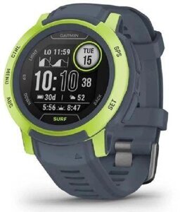 Смарт-часы Garmin Instinct 2 SURF, 46мм, 1.2", темно-серый/темно-серый/зеленый [010-02626-02]