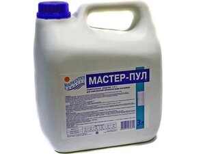 Жидкое безхлорное средство Маркопул-Кэмиклс Мастер-Пул 3л М21 для дезинфекции воды в бассейне