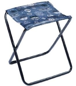 Маленький складной стул туристический походный легкий раскладной мини табурет для кемпинга NIKA НПС/Д джинс