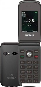 Кнопочный телефон Digma Vox FS241 (черный)