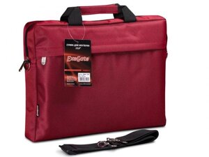 Сумка-чехол кейс для ноутбука 15.6 ExeGate красная женская с плечевым ремнем деловая документов ноута