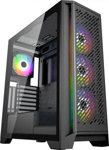 Корпус ATX Oklick OCC-MD304, Midi-Tower, без БП, черный