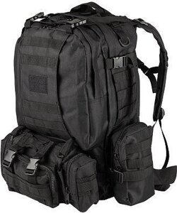 Рюкзак ECOS Рюкзак BL002, цвет: чёрный, объём: 55л 105600