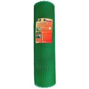 Заборная сетка пластиковая садовая для забора огурцов ромбическая решетка 55х55 1,5х20м зеленая