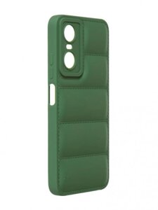 Чехол DF для Tecno Pop 6 Pro Silicone дутый Green tJacket-06