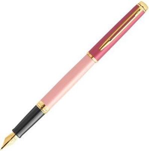 Ручка перьев. Waterman Hemisphere Colour Blocking (2179896) Pink GT F ст. нерж./позол. подар. кор.