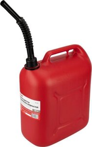 Пластиковая канистра для ГСМ бензина топлива 20 литров REXANT 80-0203 красная с носиком