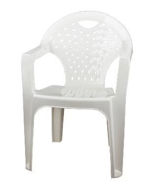 Пластиковое кресло садовое для дачи АЛЬТЕРНАТИВА М2608 стул для кафе белый от компании 2255 by - онлайн гипермаркет - фото 1