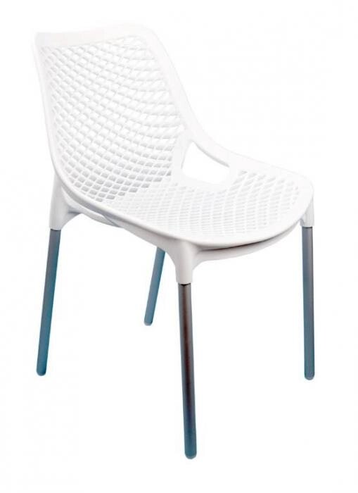 Пластиковое кресло садовое для дачи АЛЬТЕРНАТИВА М6332 стул для кафе белый) от компании 2255 by - онлайн гипермаркет - фото 1