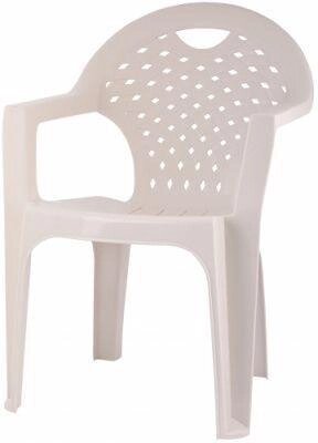 Пластиковое кресло садовое для дачи АЛЬТЕРНАТИВА М8150 стул для кафе бежевый от компании 2255 by - онлайн гипермаркет - фото 1