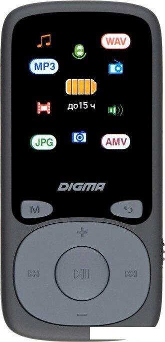 Плеер MP3 Digma B4 8GB (черный) от компании 2255 by - онлайн гипермаркет - фото 1