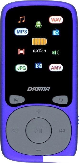 Плеер MP3 Digma B4 8GB (синий) от компании 2255 by - онлайн гипермаркет - фото 1