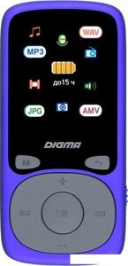 Плеер MP3 Digma B4 8GB (синий)