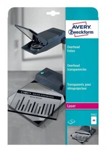 Пленка Avery Zweckform 3562, A4, для лазерной печати, 25л, прозрачный