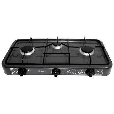 Плита газовая настольная HOMESTAR HS-1203 черная кухонная мини плитка без духовки для дачи от компании 2255 by - онлайн гипермаркет - фото 1