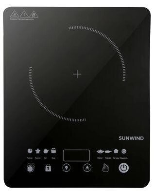 Плита Индукционная SunWind SCI-0502 черный стеклокерамика (настольная) от компании 2255 by - онлайн гипермаркет - фото 1