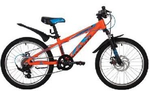 Подростковый горный велосипед для подростка 7 8 9 лет NOVATRACK 20AH7D. EXTREME. OR20 20 дюймов оранжевый