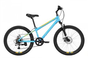 Подростковый горный велосипед MTB хардтейл скоростной спортивный для подростка STARK Respect 24.1 D голубой