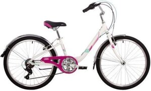 Подростковый велосипед для девочки подростка ребенка 10-11-12-13-14 лет NOVATRACK 24AH7V. ANCONA. 12WT4 белый