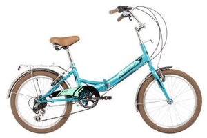 Подростковый велосипед складной 20 дюймов для взрослых подростков путешествий FOXX 20SFV. SHIFT. GN4 зелёный