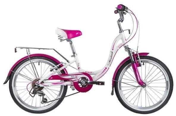 Подростковый велосипед скоростной с алюминиевой рамой и багажником белый розовый для девочек подростков от компании 2255 by - онлайн гипермаркет - фото 1