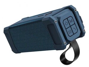Портативная беспроводная блютуз мини колонка Hoco HC6 Magic Sports синяя Bluetooth переносная для телефона
