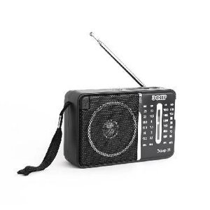 Портативный радиоприемник BB27 мощный аналоговый FM приемник в ретро стиле радио на батарейках