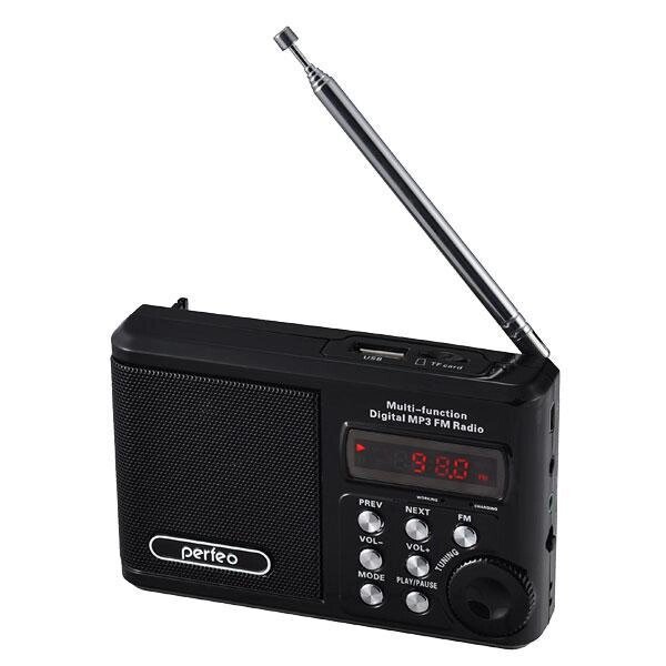 Портативный радиоприемник Perfeo PF-SV922BK черный цифровой приемник от компании 2255 by - онлайн гипермаркет - фото 1