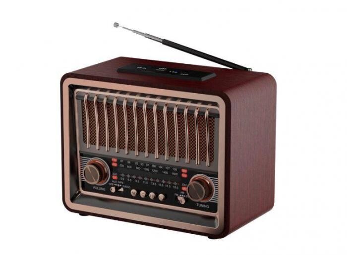 Портативный радиоприемник RITMIX BB14 мощный аналоговый аккумуляторный FM приемник ретро радио на батарейках от компании 2255 by - онлайн гипермаркет - фото 1