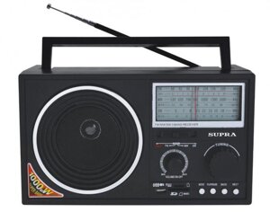 Портативный радиоприемник SUPRA BB25 мощный аналоговый FM приемник радио на батарейках