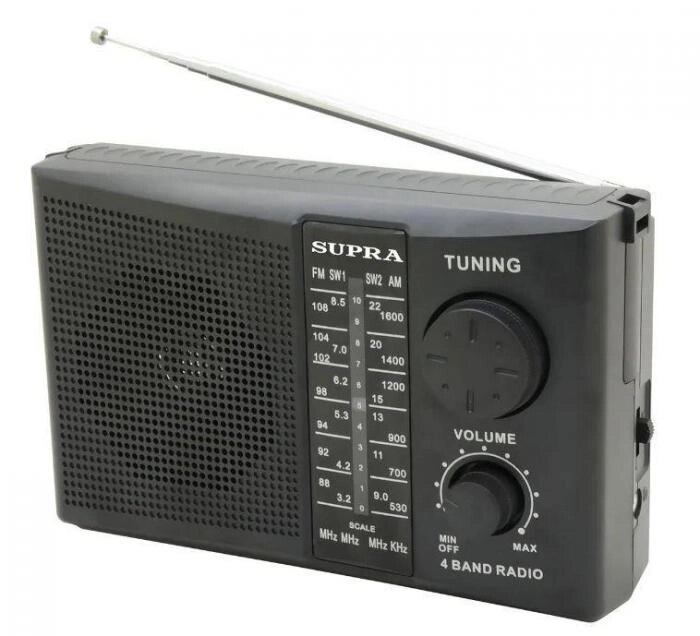 Портативный радиоприемник SUPRA ST-10 аналоговый приемник от компании 2255 by - онлайн гипермаркет - фото 1