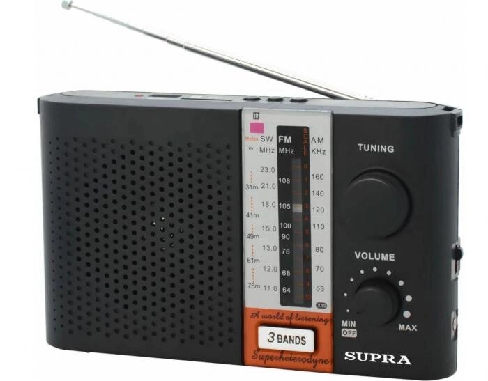 Портативный радиоприемник SUPRA ST-17U аналоговый приемник от компании 2255 by - онлайн гипермаркет - фото 1