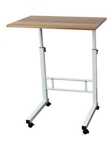Прикроватный столик на колесиках N55 стол для ноутбука сервировочный журнальный кофейный подкатной передвижной