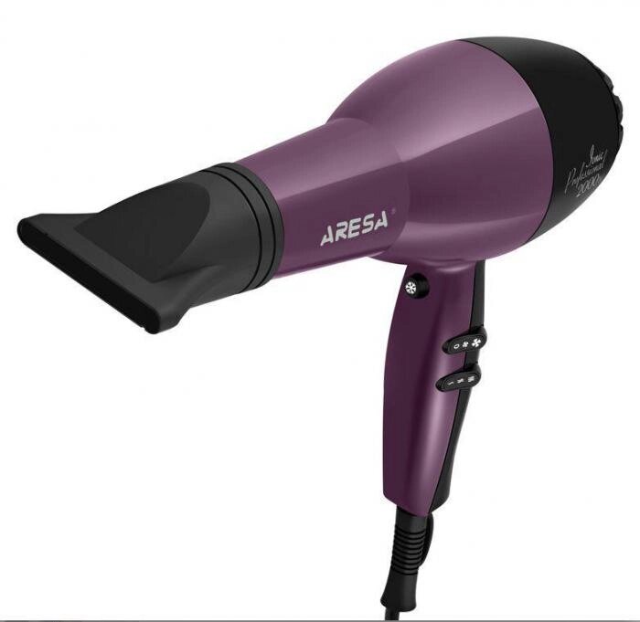 Профессиональный фен для укладки сушки волос с ионизацией ARESA AR-3219 холодный воздух с насадками от компании 2255 by - онлайн гипермаркет - фото 1
