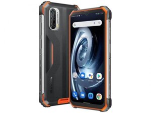 Противоударный телефон смартфон защищенный водонепроницаемый Blackview BV7100 6/128Gb оранжевый