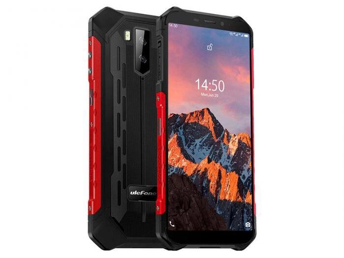 Противоударный телефон смартфон защищенный водонепроницаемый Ulefone Armor X5 Pro красный от компании 2255 by - онлайн гипермаркет - фото 1