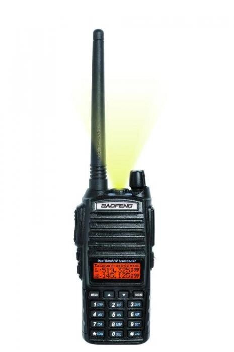 Рация Baofeng UV-82 черная мобильная профессиональная портативная радиостанция для охоты рыбалки туризма от компании 2255 by - онлайн гипермаркет - фото 1