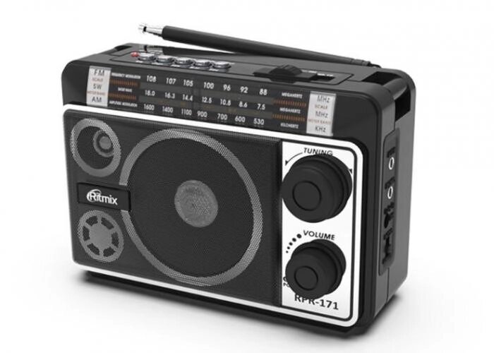 Радиоприемник портативный RITMIX VS24 мощный аналоговый приемник в ретро стиле FM радио колонка на батарейках от компании 2255 by - онлайн гипермаркет - фото 1