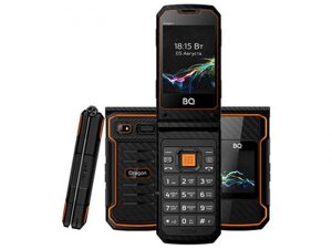 Раскладушка телефон кнопочный BQ 2822 Dragon черный мобильный сотовый