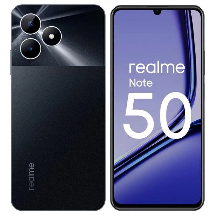 Realme Note 50 3/64Gb Black от компании 2255 by - онлайн гипермаркет - фото 1