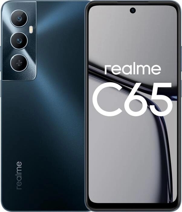 REALME Смартфон RMX3910 C65 256Gb 8Gb черный моноблок 3G 4G 2Sim 6.67 720x1600 Android 13 50Mpix 802.11 от компании 2255 by - онлайн гипермаркет - фото 1